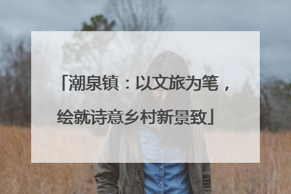 潮泉镇：以文旅为笔，绘就诗意乡村新景致