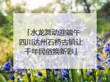 水龙舞动迎端午 四川达州石桥古镇让千年民俗焕新彩