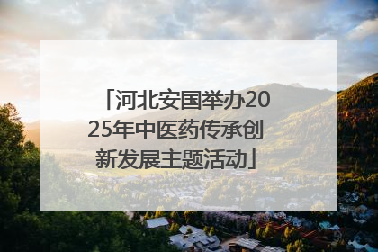 河北安国举办2025年中医药传承创新发展主题活动