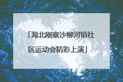 海北刚察沙柳河镇社区运动会精彩上演