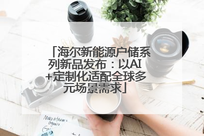 海尔新能源户储系列新品发布：以AI+定制化适配全球多元场景需求
