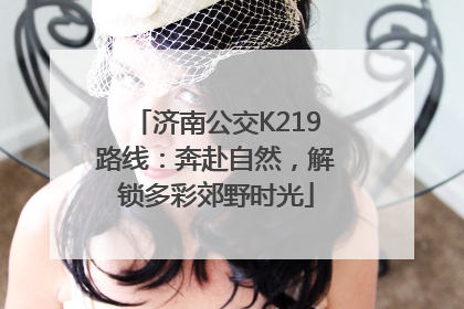 济南公交K219路线：奔赴自然，解锁多彩郊野时光