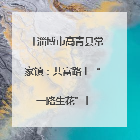 淄博市高青县常家镇：共富路上“一路生花”