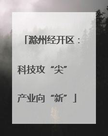 滁州经开区：科技攻“尖” 产业向“新”
