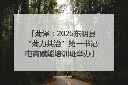 菏泽：2025东明县“菏力共治”第一书记·电商赋能培训班举办
