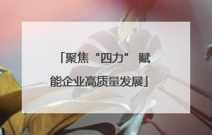 聚焦“四力” 赋能企业高质量发展