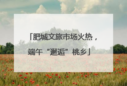 肥城文旅市场火热，端午“邂逅”桃乡