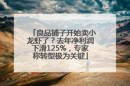 良品铺子开始卖小龙虾了？去年净利润下滑125%，专家称转型极为关键