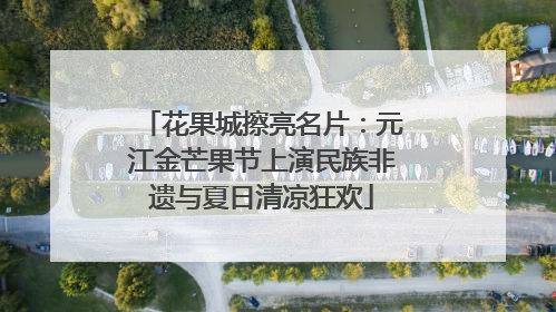 花果城擦亮名片：元江金芒果节上演民族非遗与夏日清凉狂欢