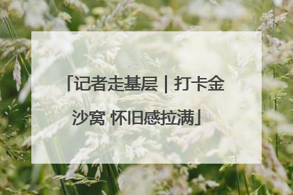 记者走基层｜打卡金沙窝 怀旧感拉满