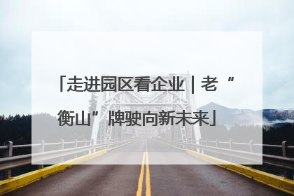走进园区看企业｜老“衡山”牌驶向新未来