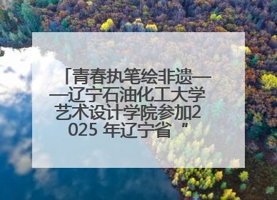 青春执笔绘非遗——辽宁石油化工大学艺术设计学院参加2025 年辽宁省“非遗新青年”高校优秀作品推荐活动