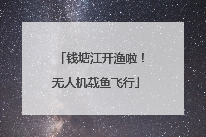 钱塘江开渔啦！无人机载鱼飞行