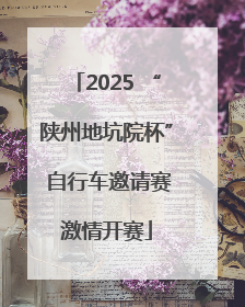 2025 “陕州地坑院杯” 自行车邀请赛激情开赛