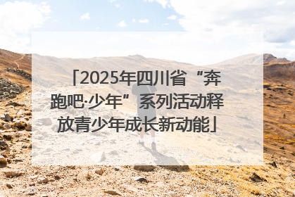 2025年四川省“奔跑吧·少年”系列活动释放青少年成长新动能