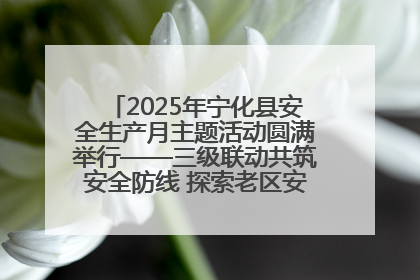 2025年宁化县安全生产月主题活动圆满举行——三级联动共筑安全防线 探索老区安全发展新路径