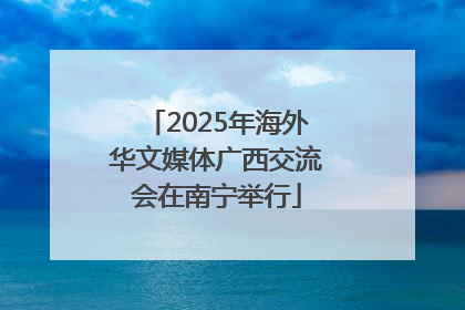 2025年海外华文媒体广西交流会在南宁举行