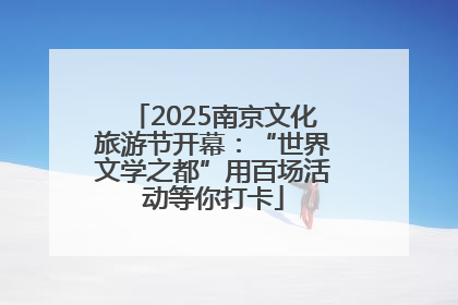 2025南京文化旅游节开幕：“世界文学之都”用百场活动等你打卡