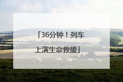 36分钟！列车上演生命救援