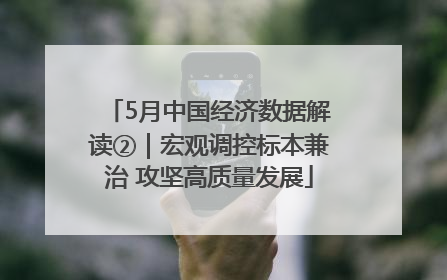 5月中国经济数据解读②｜宏观调控标本兼治 攻坚高质量发展