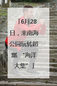 6月28日，来南海公园玩转超燃 “海洋大集”
